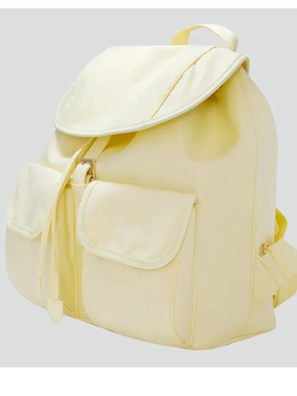 Year of Ours x FFF yellow nylon backpack